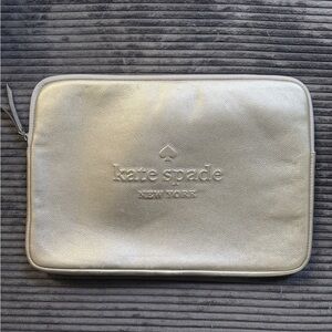 kate spade New York Metallic Gold Laptop/Tablet Sleeve